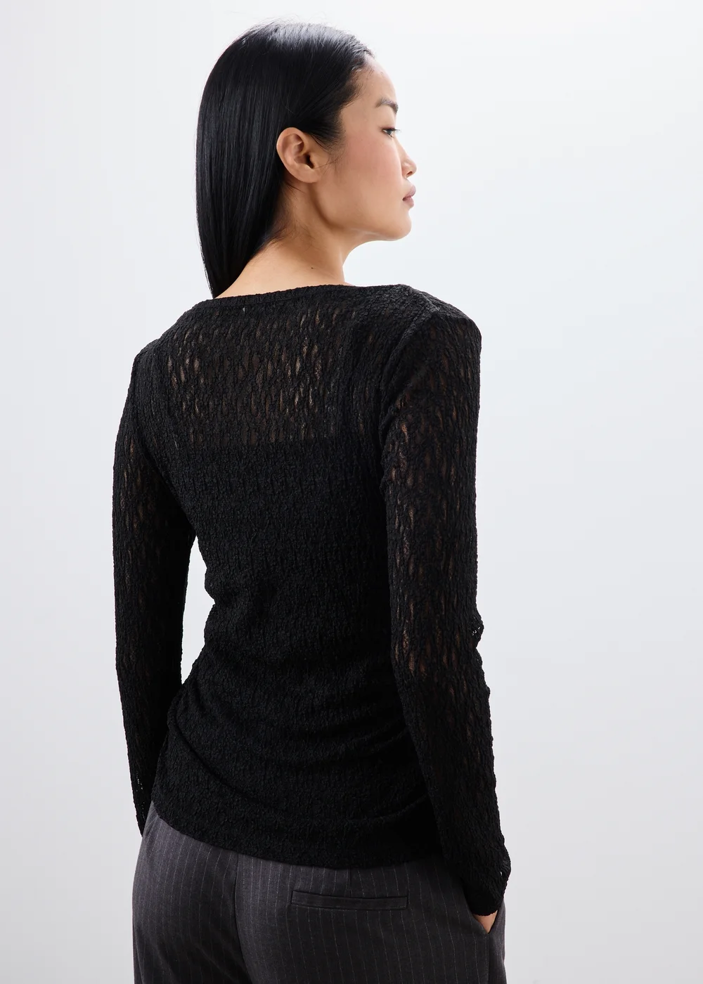 Black Lace Co Ord Top - 8 Image 2