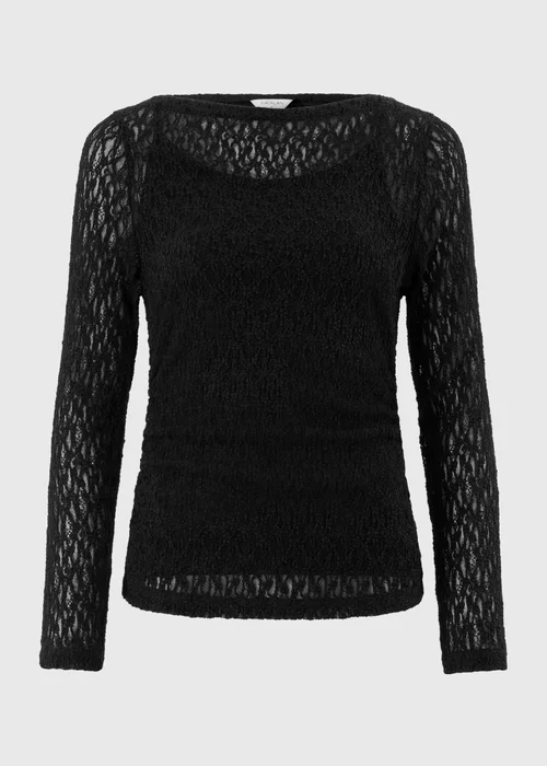 Black Lace Co Ord Top - 8 Image 4