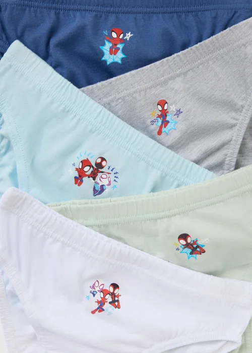 Marvel 5 Pack Boys Multi Spidey Briefs (1-7yrs) - 1-1.5 Yrs Image 2