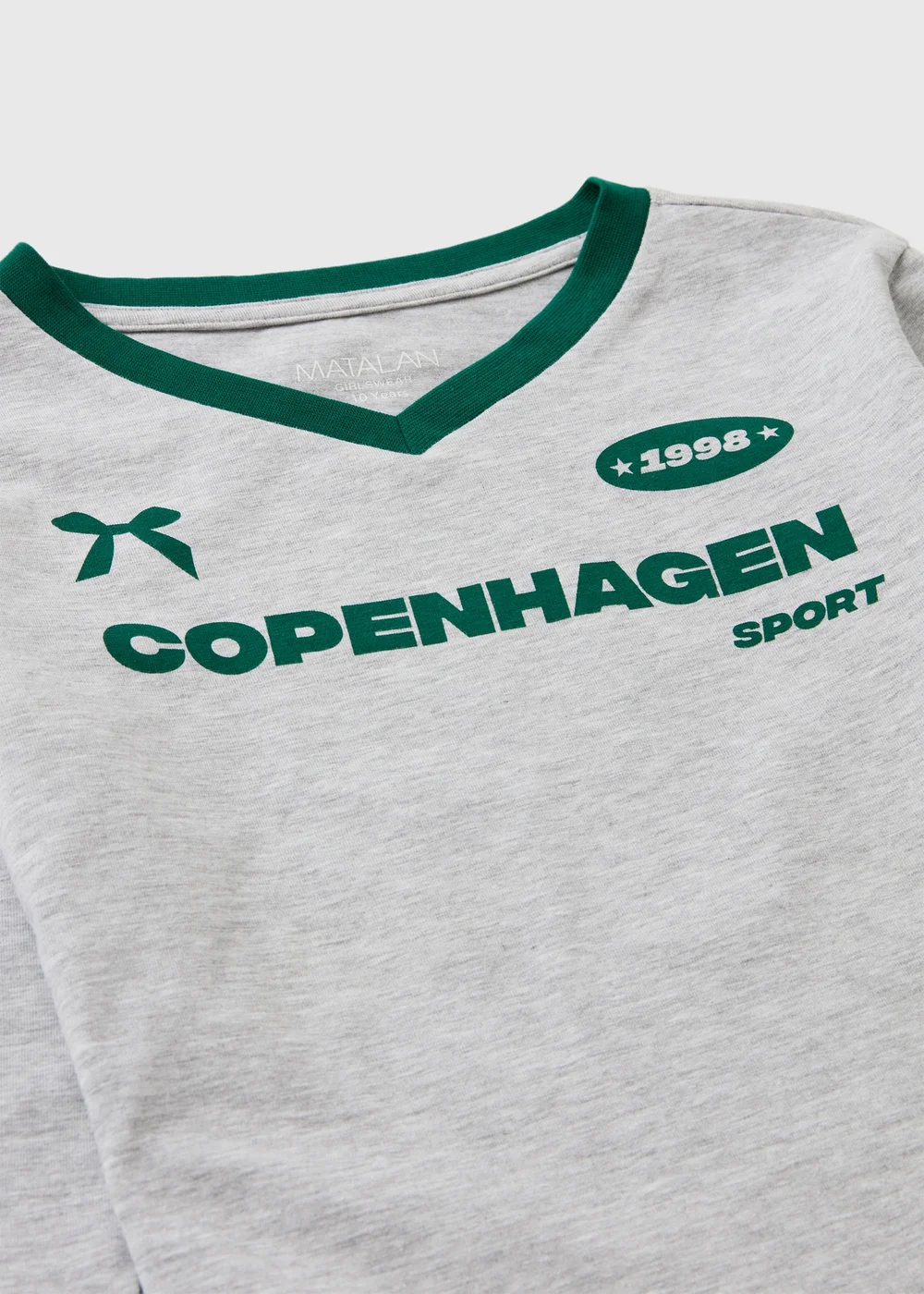 Girls Grey Copenhagen Long Sleeve Top (7-15yrs) - 7 Yrs Image 2