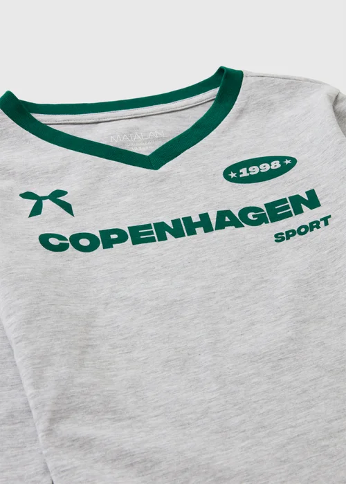 Girls Grey Copenhagen Long Sleeve Top (7-15yrs) - 7 Yrs Image 2