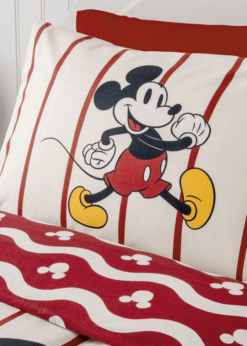 Disney Mickey Mouse Stripe Duvet Set - Single Image 2