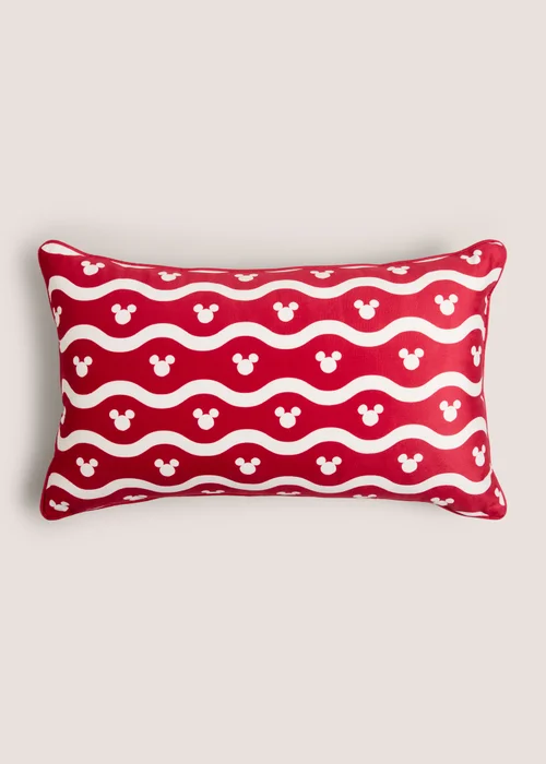 Mickey Mouse Cream Embroidered Cushion Image 2