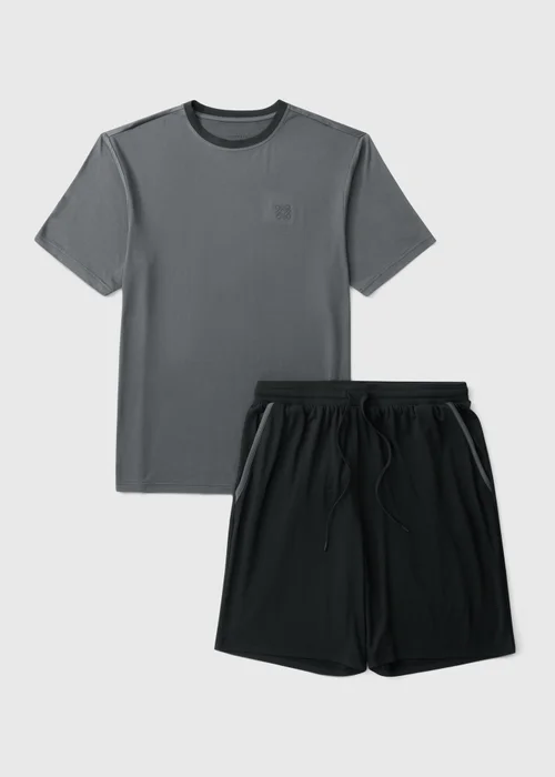 Grey T-Shirt & Jogger Pyjama Set - XS Image 4