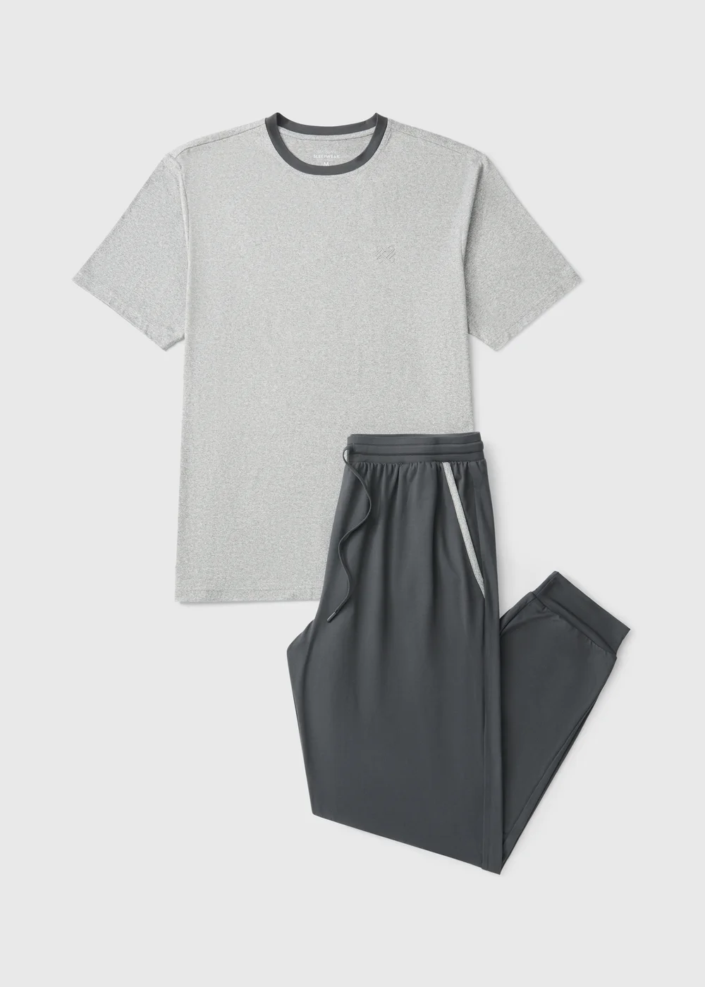 Grey T-Shirt & Jogger Pyjama Set - XS Image 1