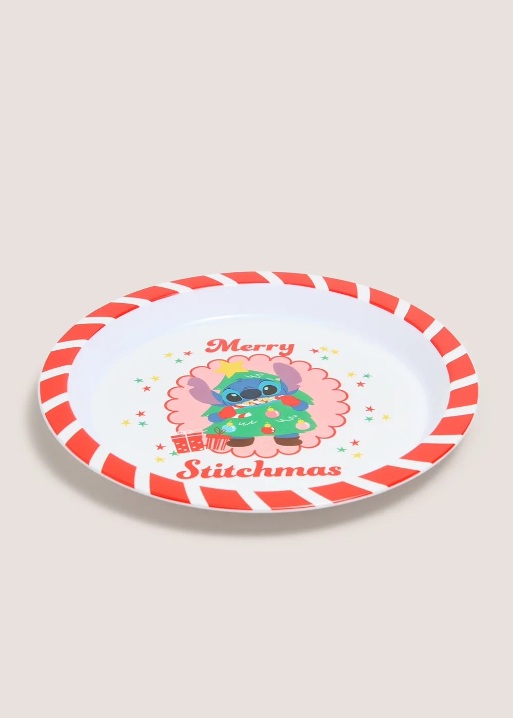 Kids Red Stitch Dinner Plate Image 1