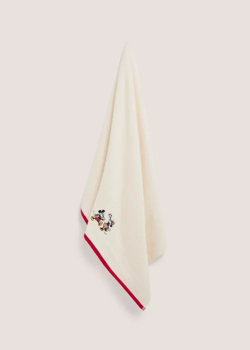 Cream Mickey Mouse Towel - Hand Towel Image 1