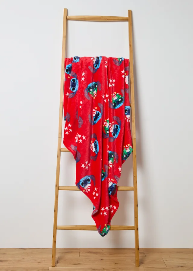 Red Stitch Christmas Throw