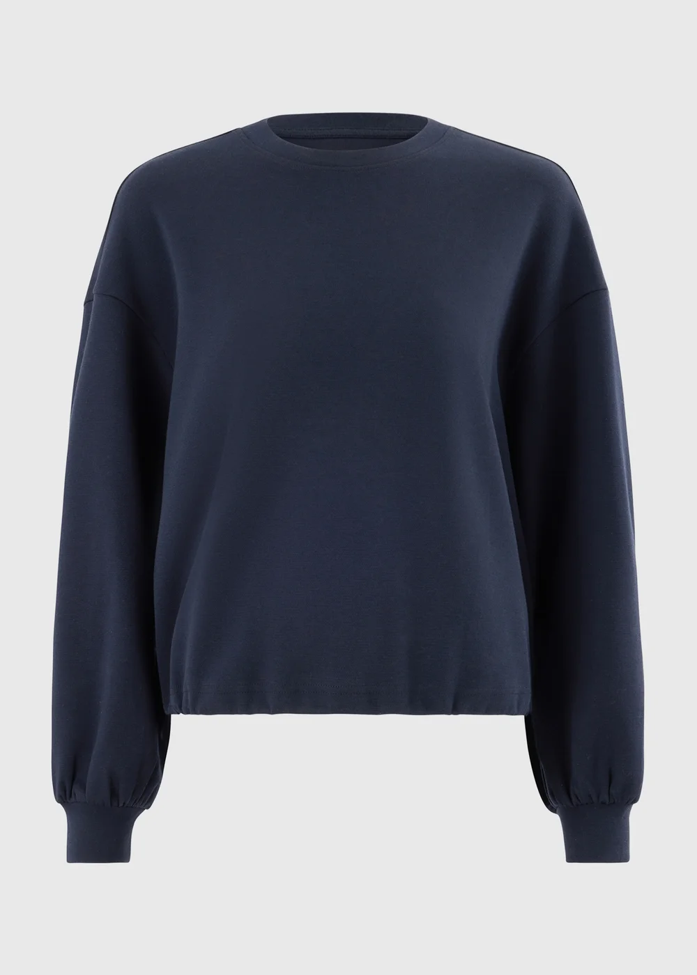 Navy Cocoon Sleave Co Ord Sweatshirt - 8 Image 4