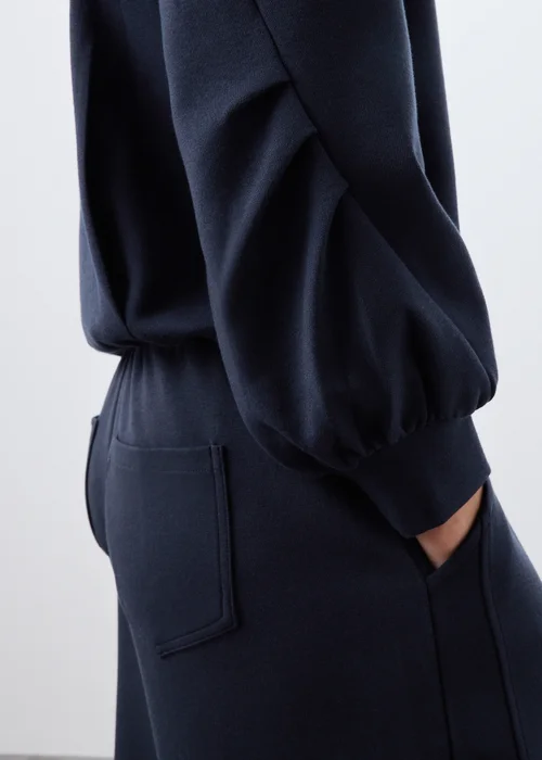 Navy Barrel Leg Co Ord Jogging Bottoms - 8 Image 3