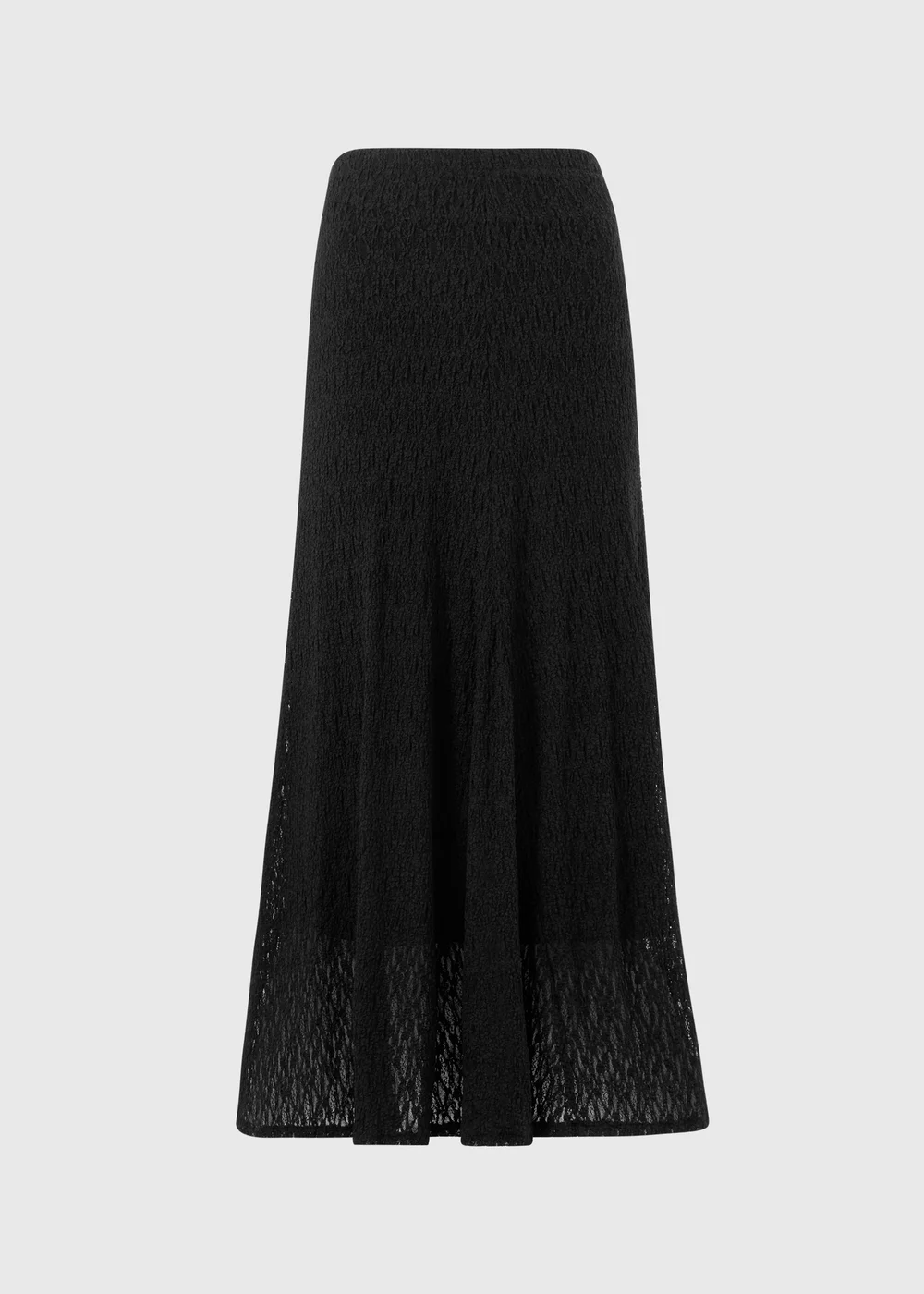 Black Lace Midaxi Co Ord Skirt - 8 Image 1