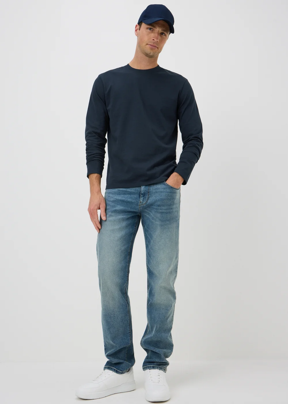 Navy Basic Crew Neck T-Shirt - XS Image 1