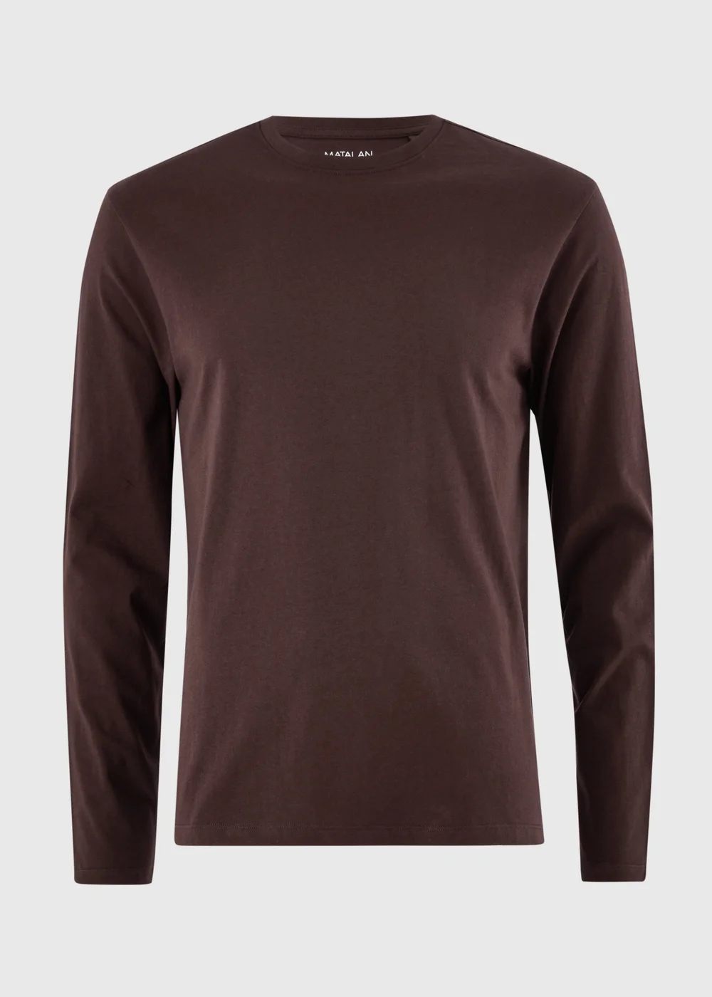 Burgundy Long Sleeve Basic T-Shirt - XS Image 4