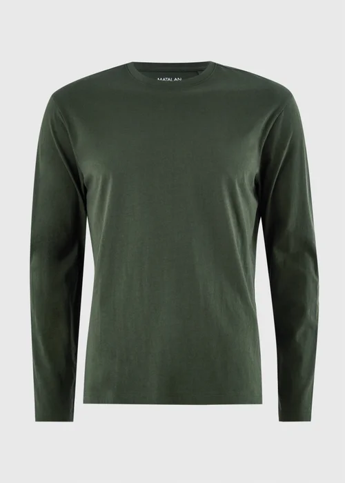 Green Long Sleeve Basic T-Shirt - XS Image 4