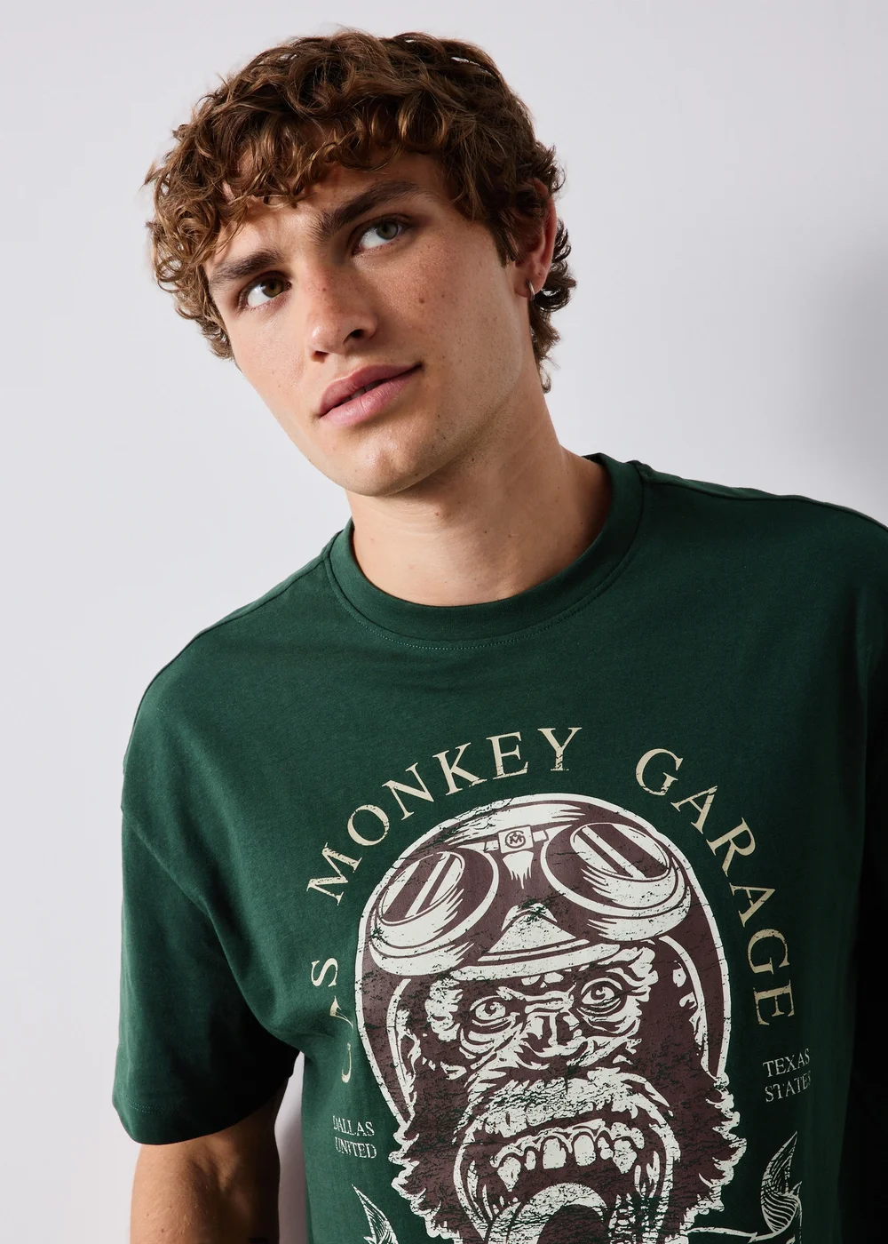 Dark Green Gas Monkey T-Shirt - S Image 3