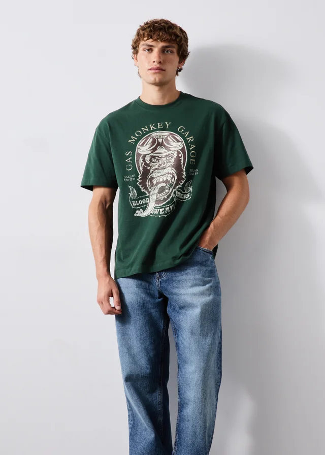 Dark Green Gas Monkey T-Shirt