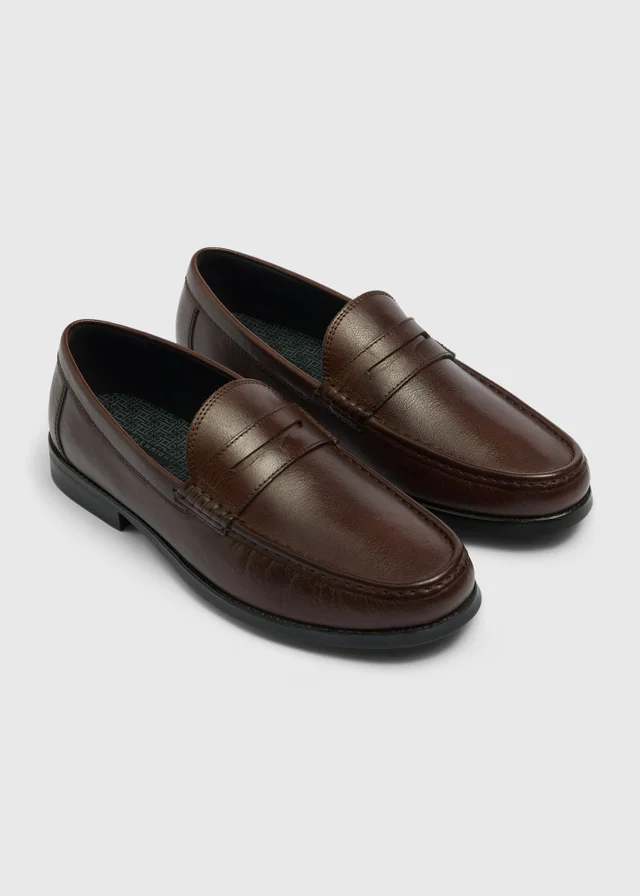Brown Leather Loafers