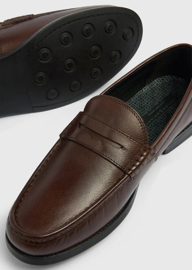 Brown Leather Loafers