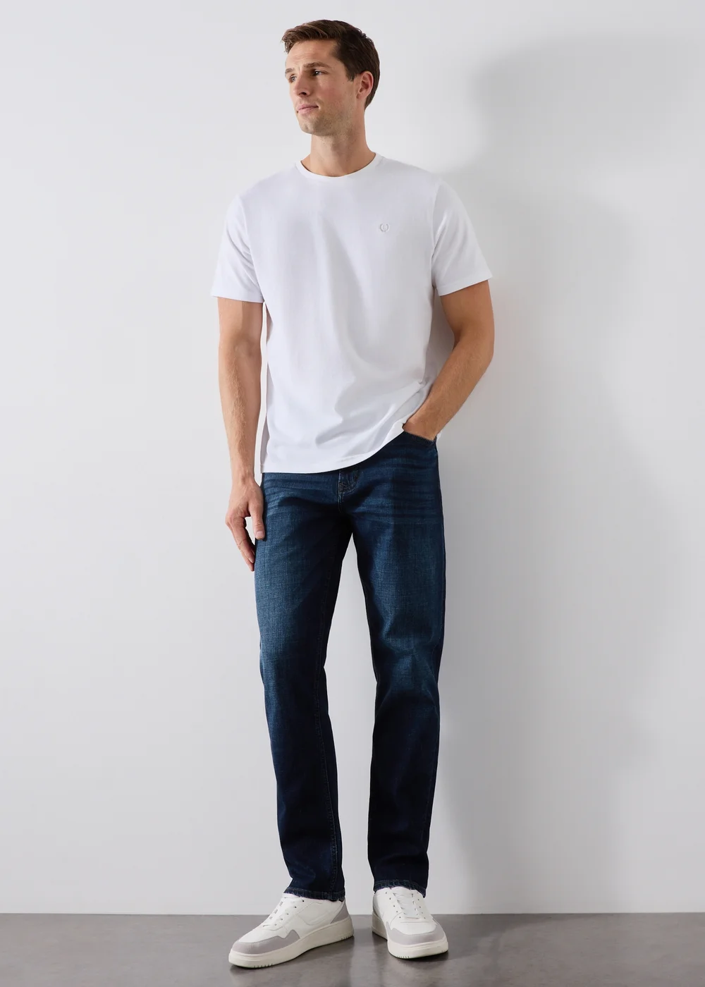 Dark Wash Belted Jeans - 32 R Image 1
