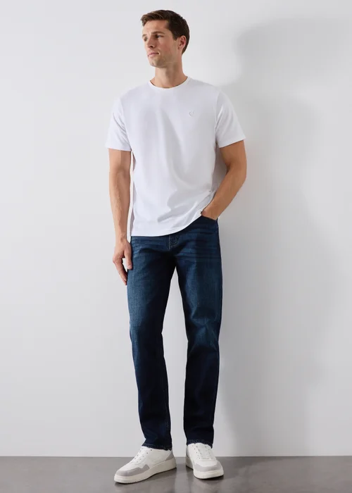 Dark Wash Belted Jeans - 32 R Image 1