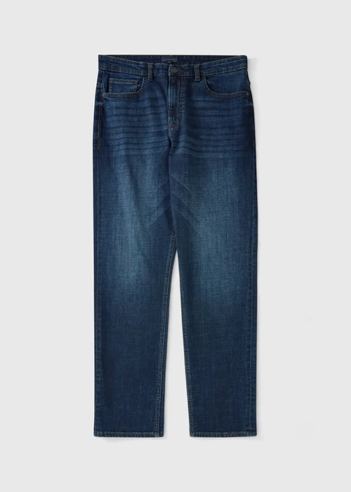 Dark Wash Belted Jeans - 32 R Image 5