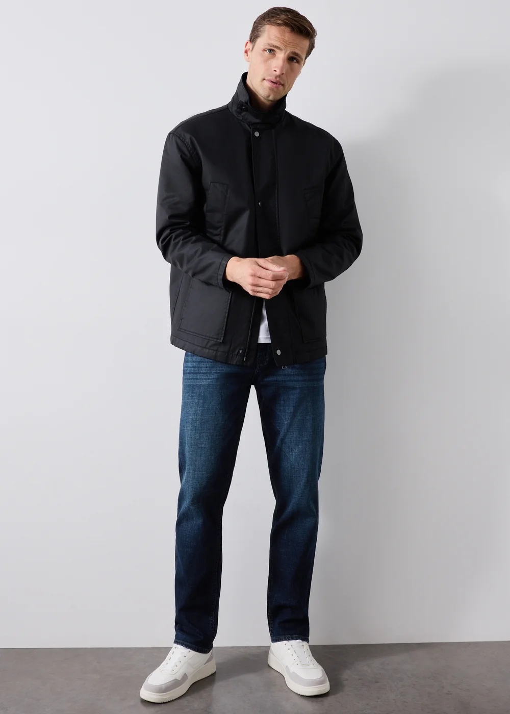 Dark Wash Belted Jeans - 32 R Image 4