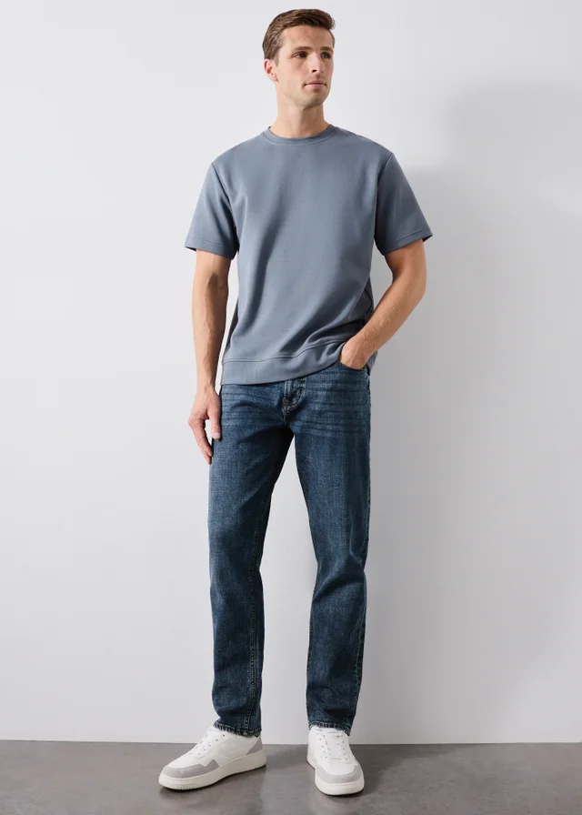 Lincoln Belted Mid Wash Jeans