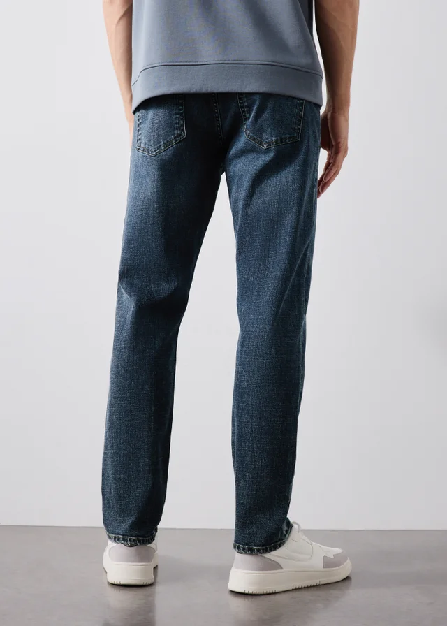 Lincoln Belted Mid Wash Jeans