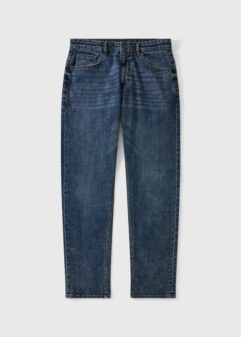 Lincoln Belted Mid Wash Jeans - 32 R Image 1