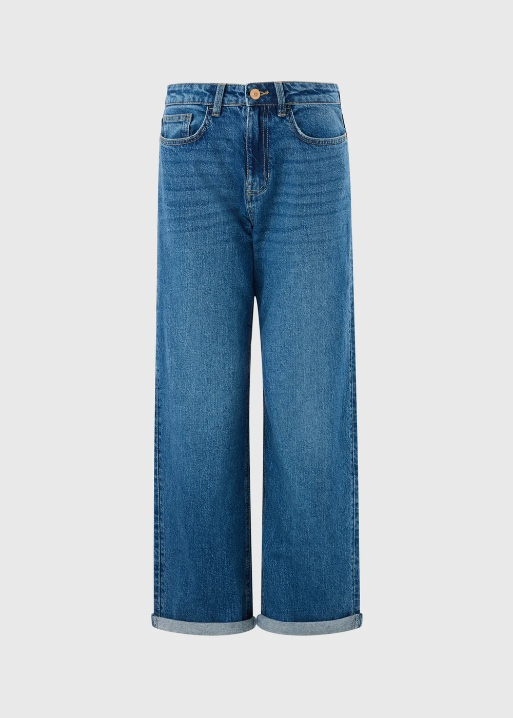 Mid Wash Boyfriend Jeans - 24/L29 Image 5