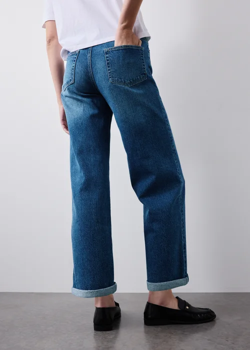 Mid Wash Boyfriend Jeans - 24/L29 Image 2