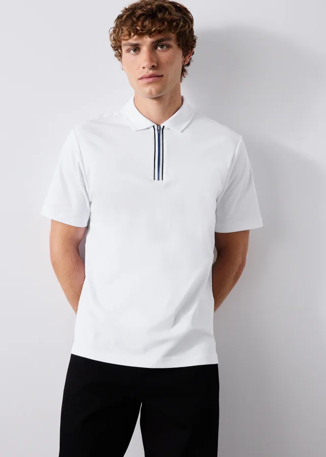 White Soft Touch Cotton Polo Shirt