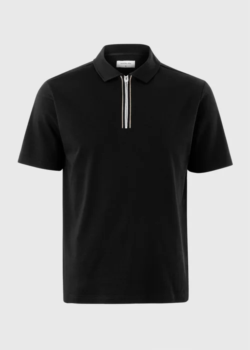 Black Soft Touch Cotton Polo Shirt - XS Image 4