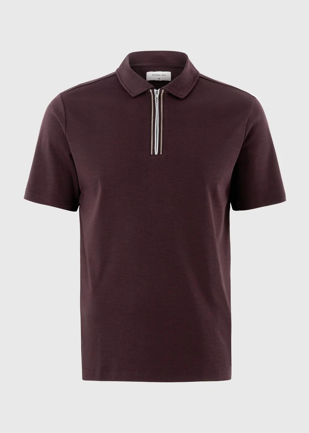 Burgundy Soft Touch Cotton Polo Shirt - XS Image 4