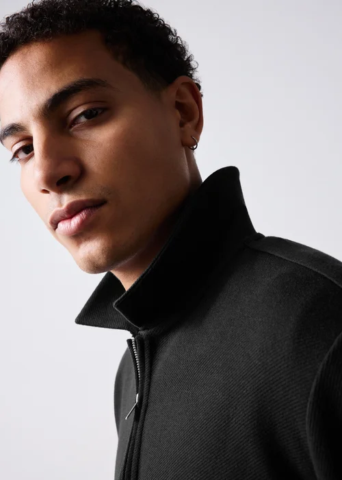 Black Twill Polo Shirt - XS Image 3