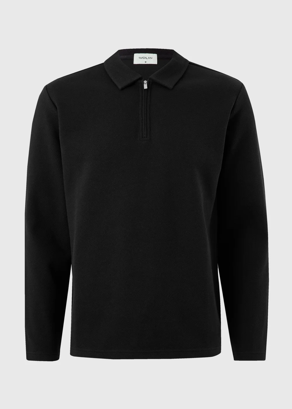 Black Twill Polo Shirt - XS Image 5