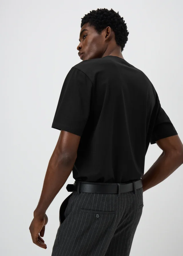 Black Tailoring Smart T-Shirt