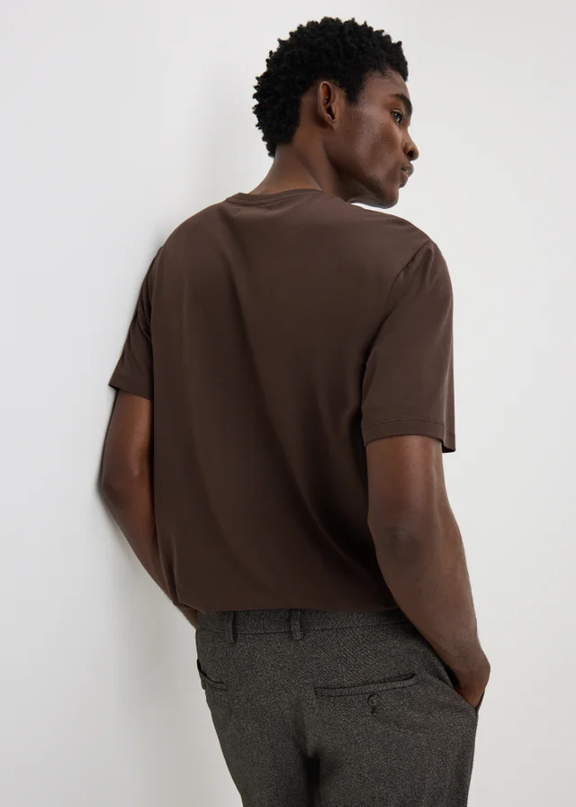 Brown Tailoring Smart T-Shirt