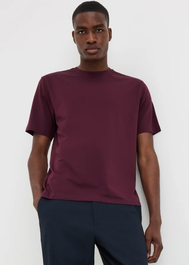 Burgundy Tailoring Smart T-Shirt