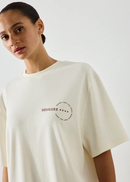 Souluxe Cream Graphic T-Shirt - S Image 3