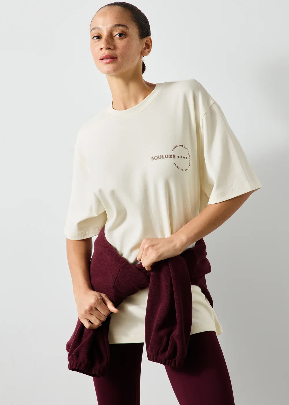Souluxe Cream Graphic T-Shirt - S Image 1