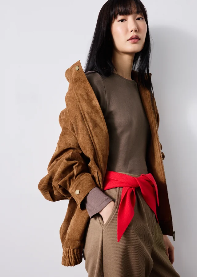 Chocolate Brown Long Sleeve Top