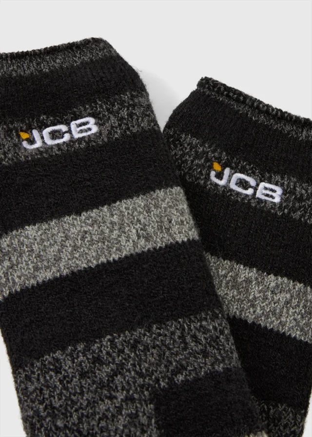 1 Pack Black JCB Therma Socks