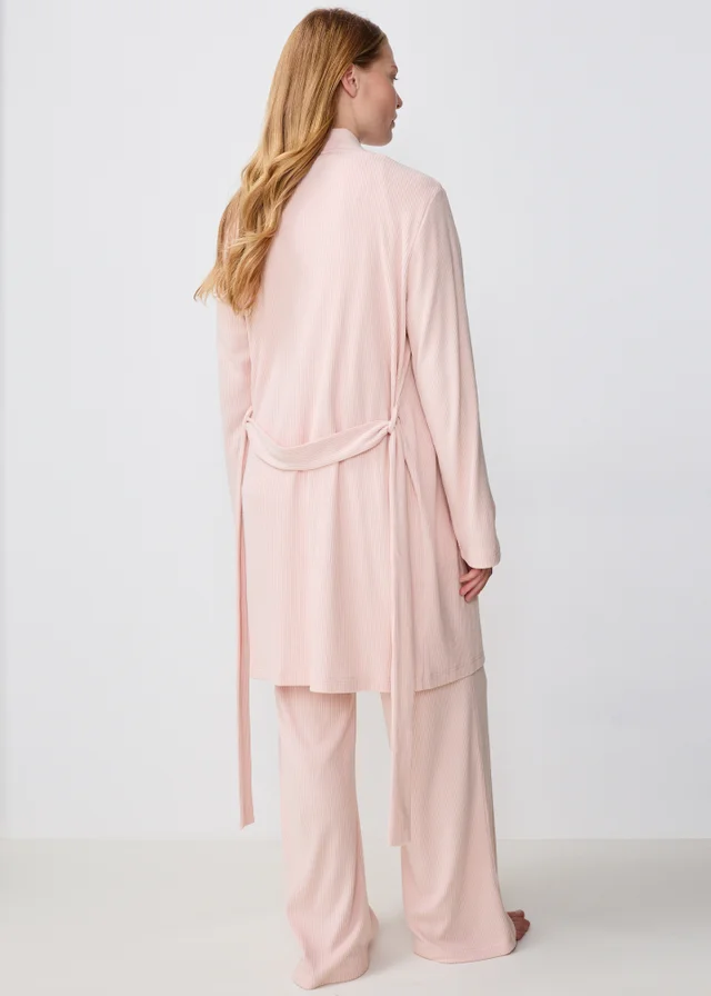3 Piece Pink Soft Knit Lounge Set