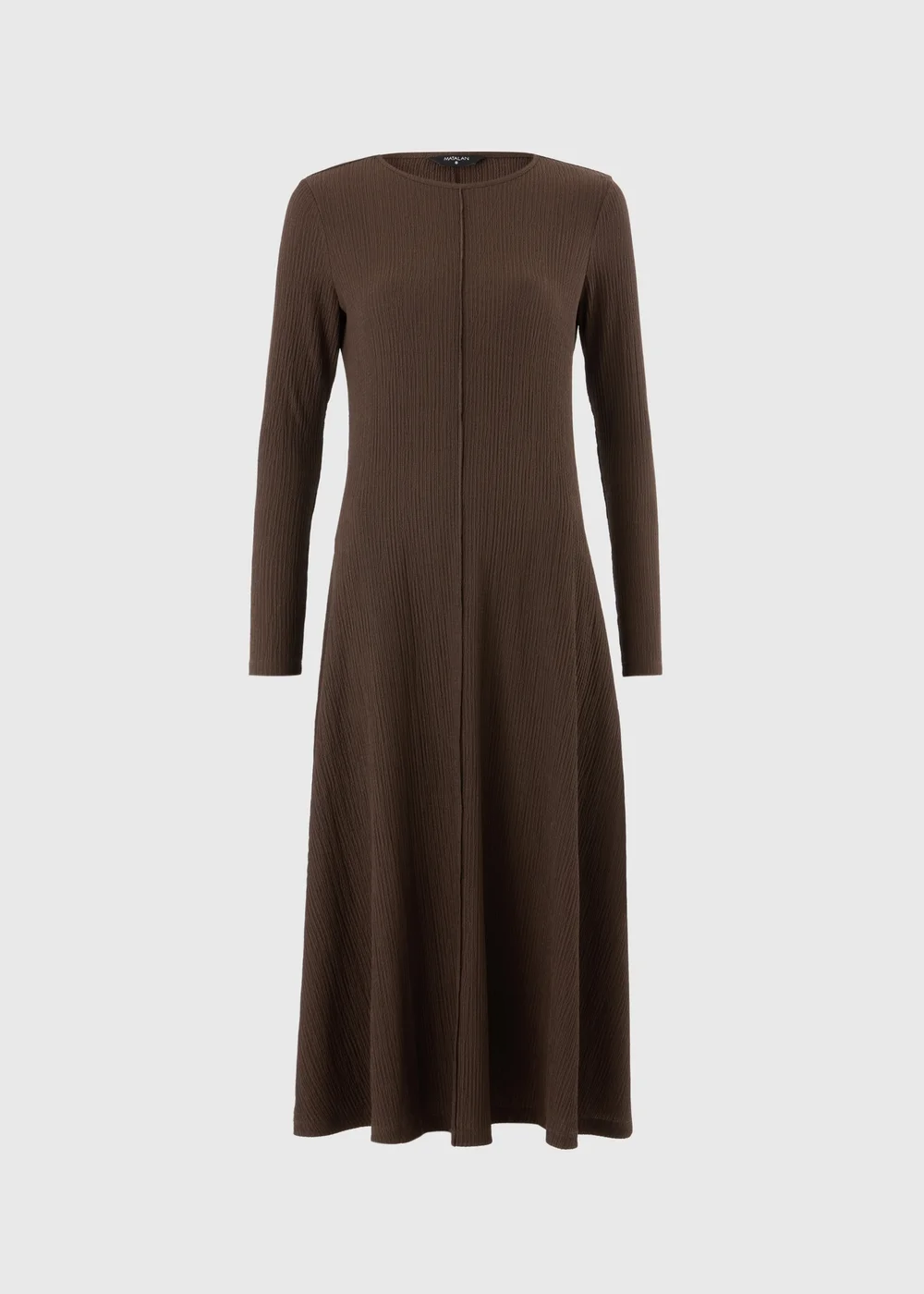 Chocolate Textured Midaxi Dress - 8 Image 4