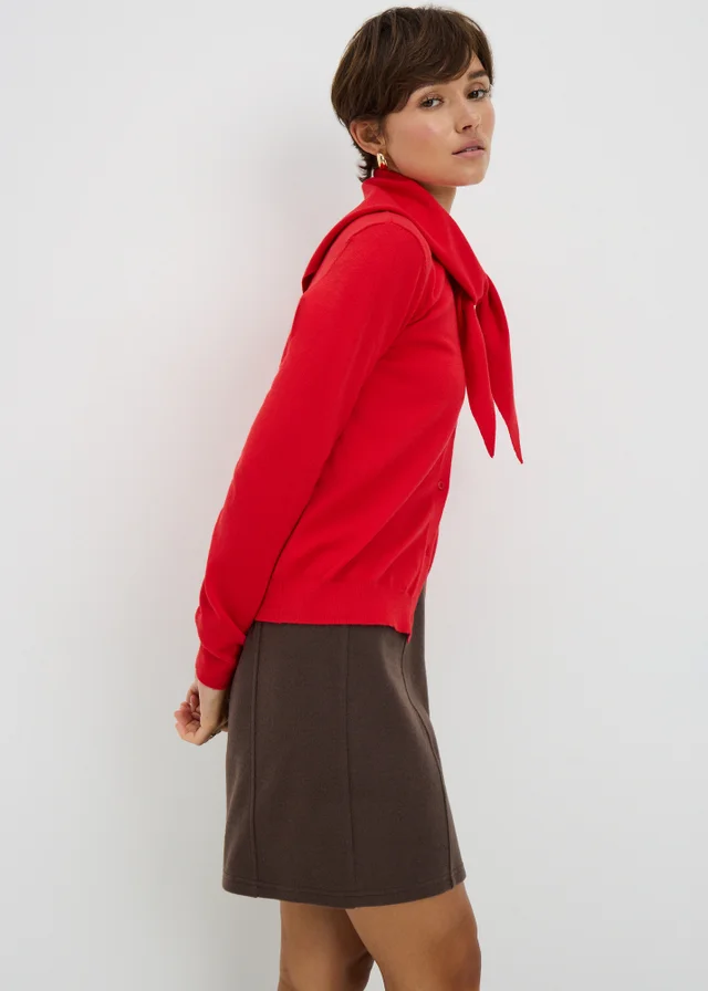 Chocolate Brushed Mini Skirt