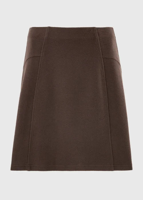 Chocolate Brushed Mini Skirt - 12 Image 4