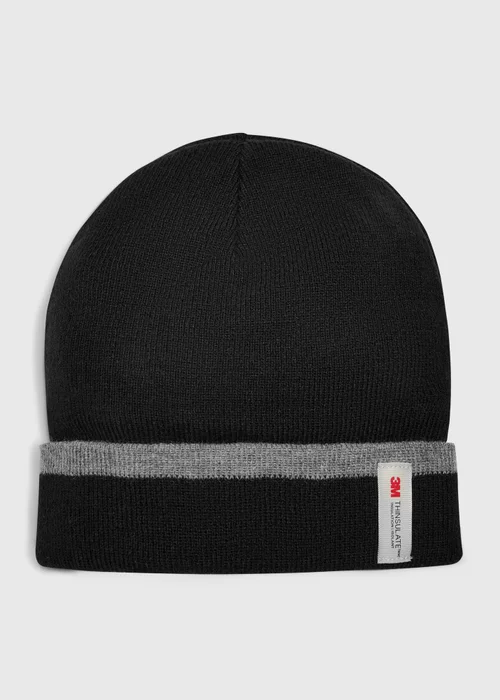 Black Thinsulate Beanie - One Size Image 1