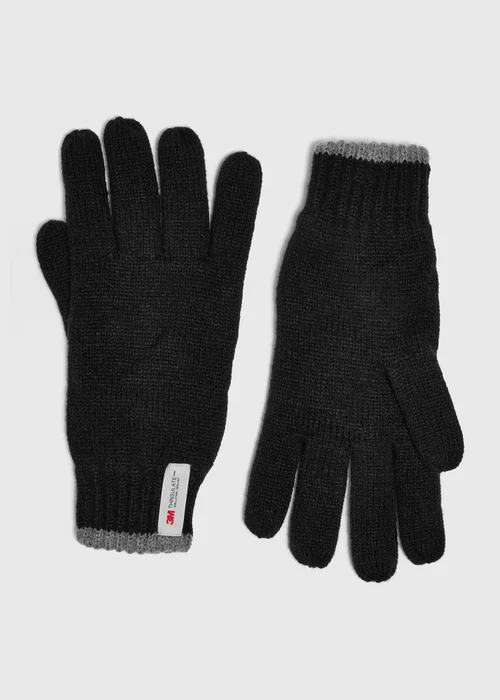 Black Thin Insulated Gloves - S/M Image 1