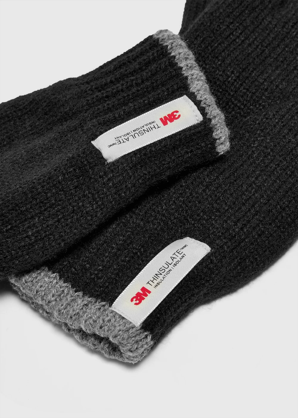 Black Thin Insulated Gloves - S/M Image 2